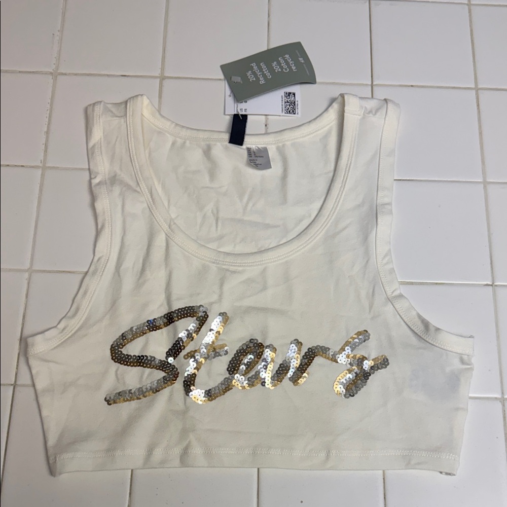 H&M “Stars” Racerback Crop Tank